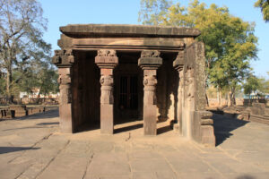 Kankali Devi Temple – The original temple was constituted of a sanctum and an open portico supported on four pillars. At a later stage, the portico was covered with walls containing panels and an addition extension in front of the portico.